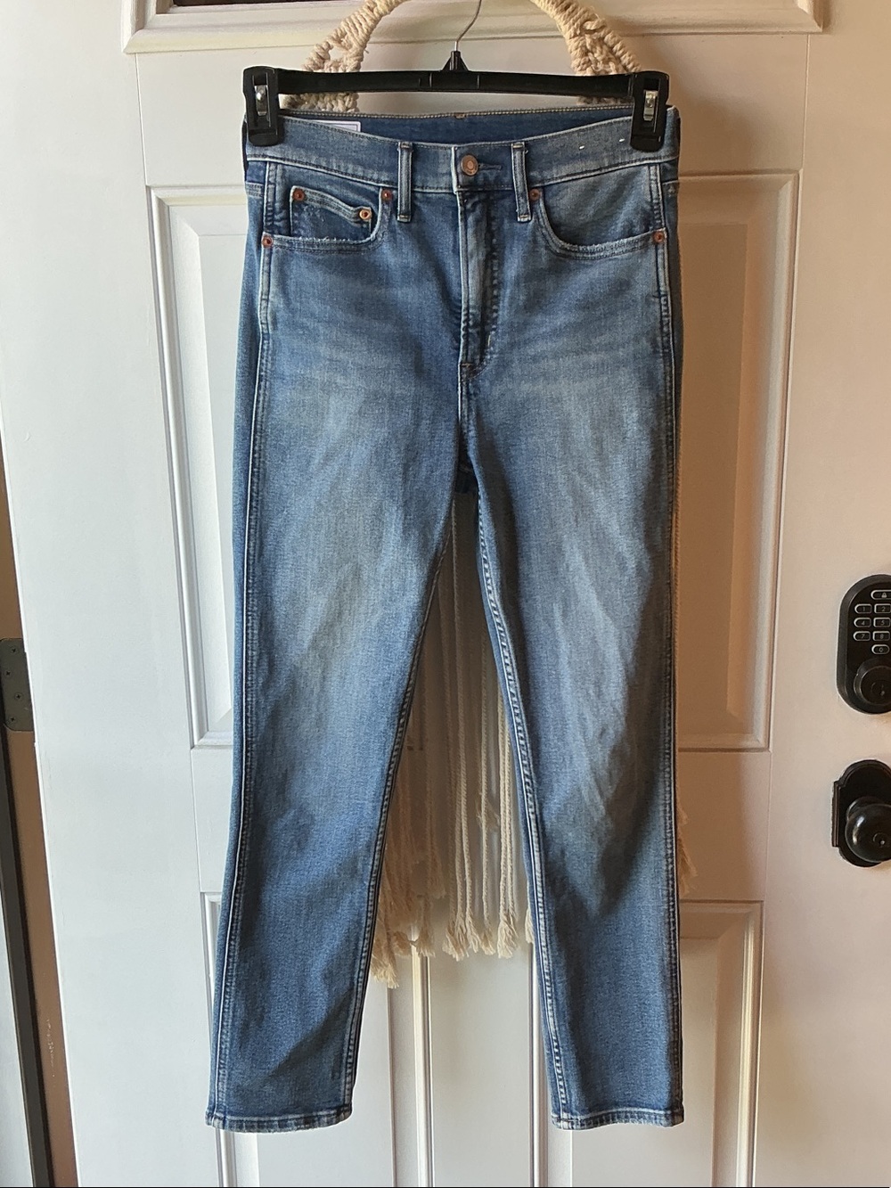 GAP Vintage Slim High Rise Jeans in Light Blue